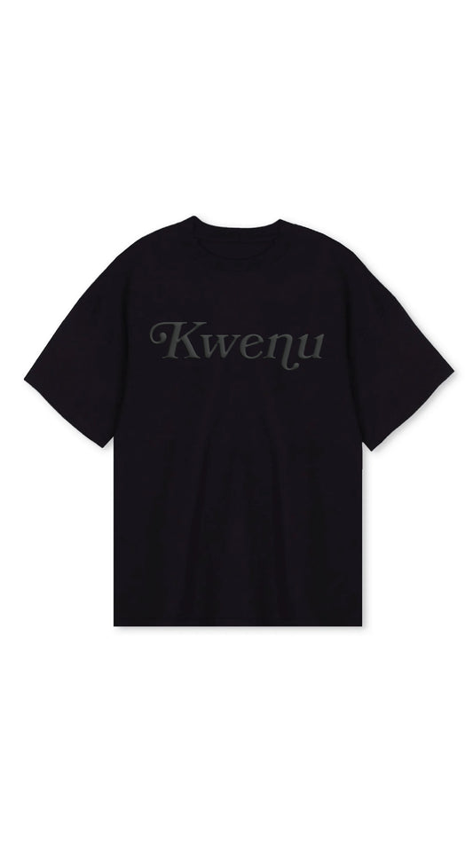 Kwenu Script T-shirt (Black/Black)