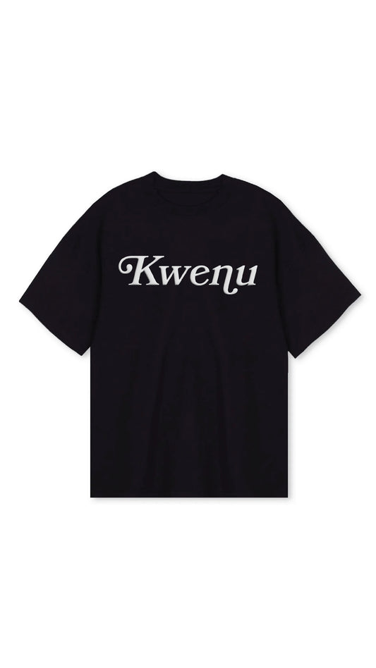 Kwenu Script T-shirt (Black/White)