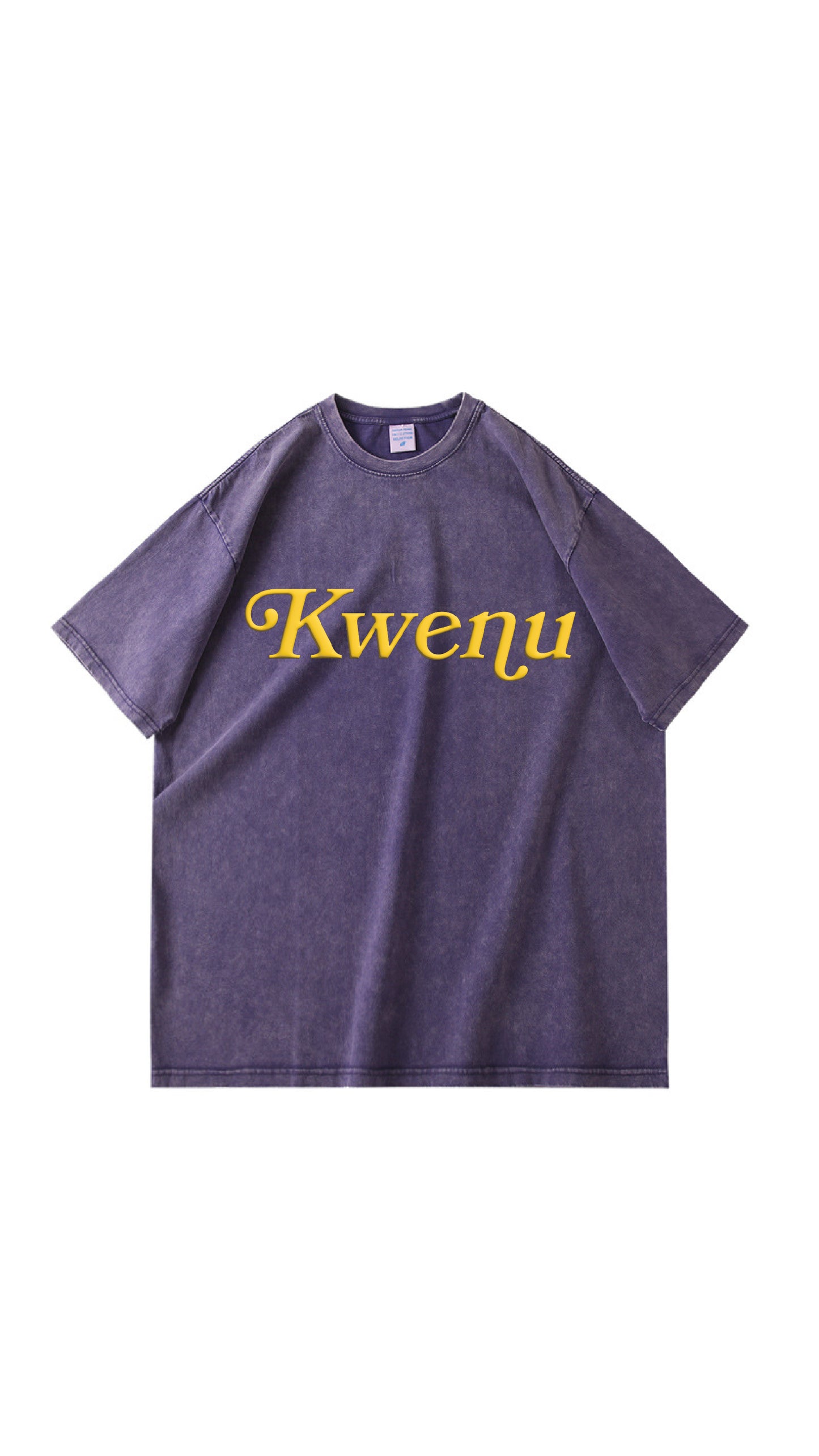 Kwenu Script Tee (Purple/Gold)