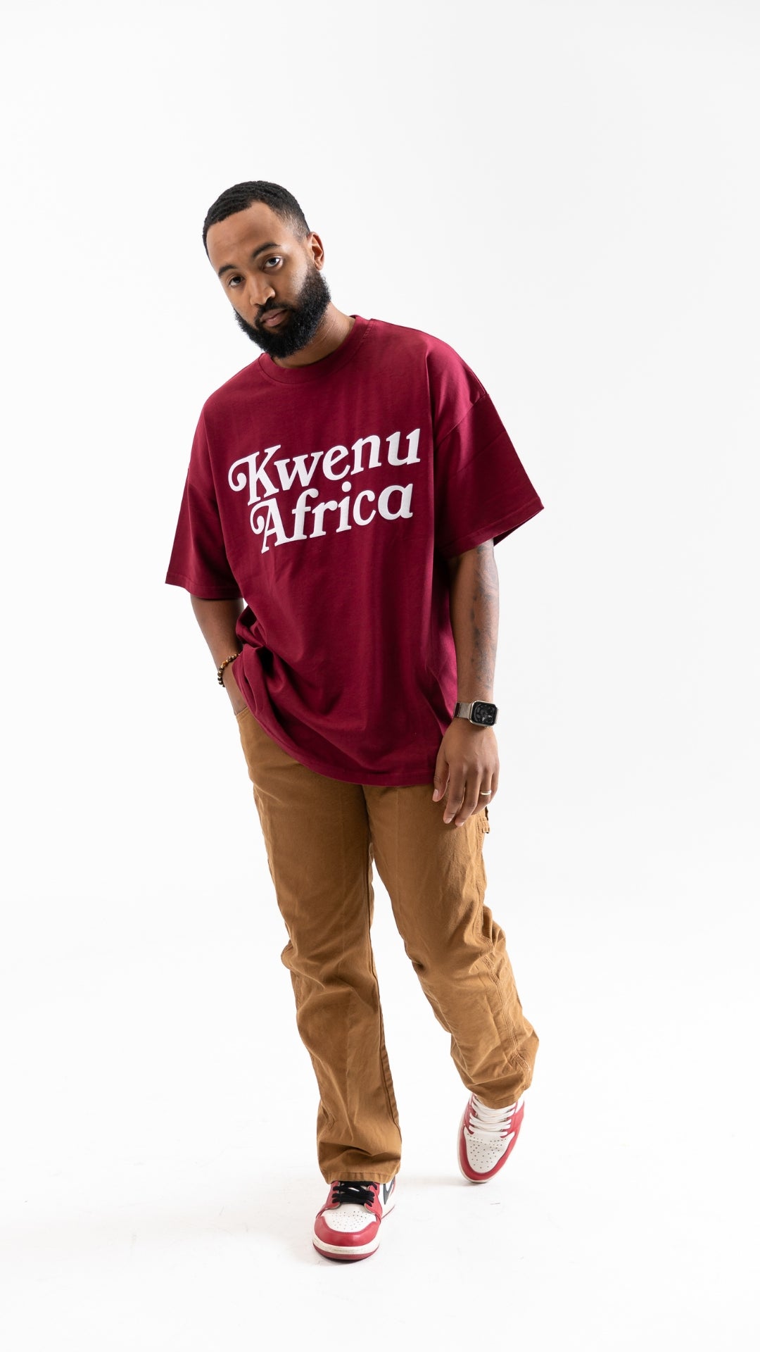 Kwenu Script T-shirt (Brg/Gold)