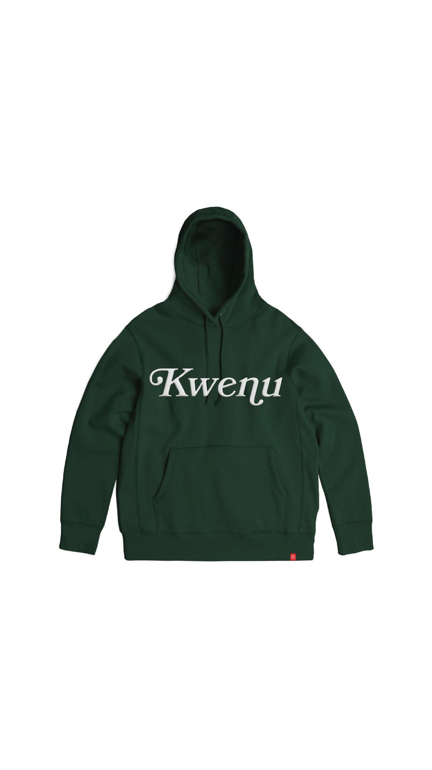 Kwenu Script Hoodie (Green/White)