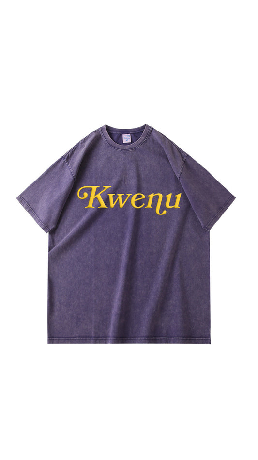Kwenu Script Tee (Purple/Gold)