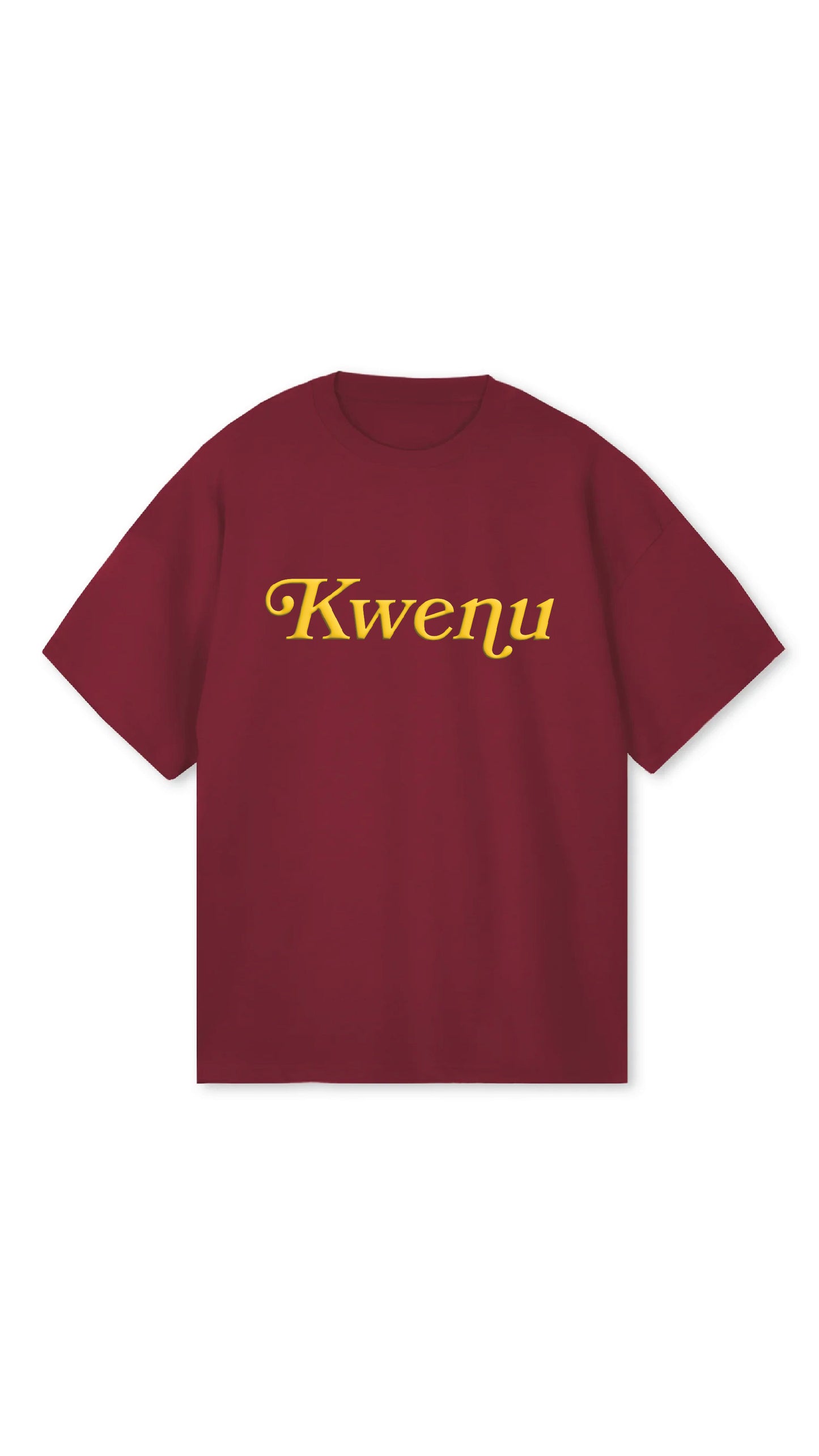 Kwenu Script T-shirt (Brg/Gold)