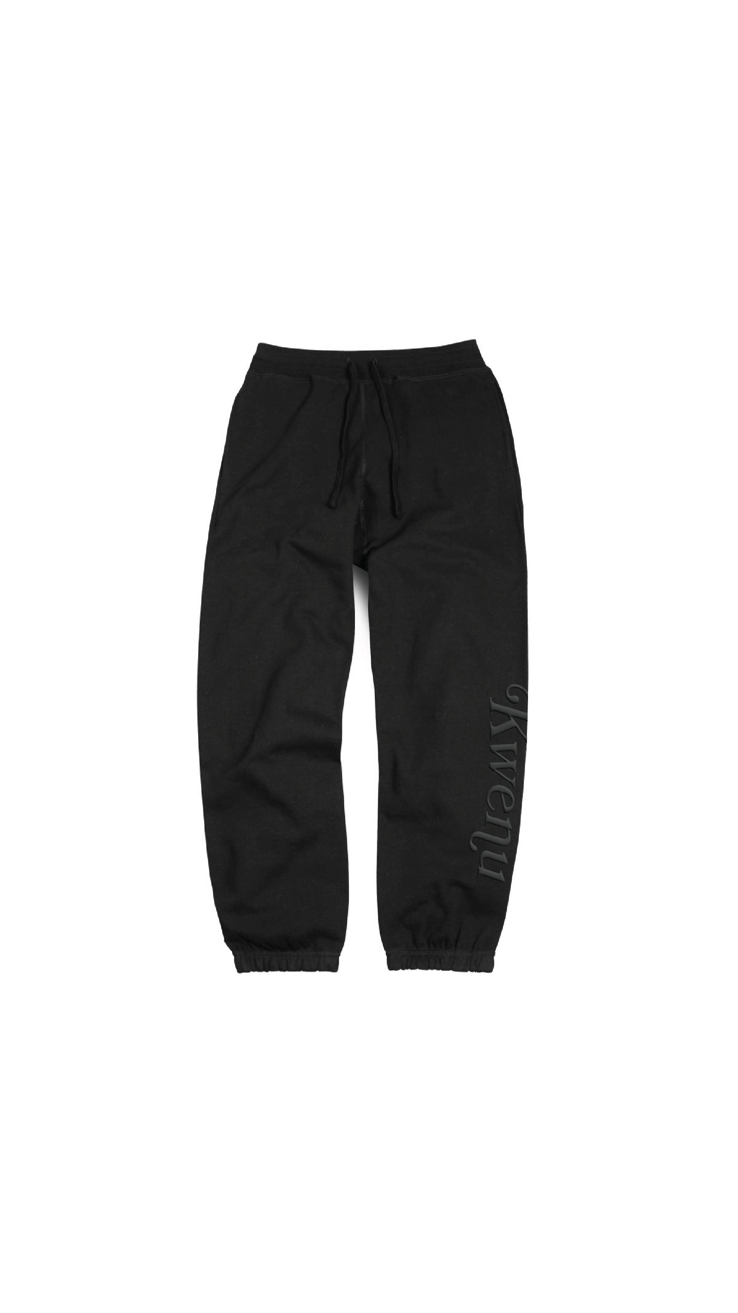 Kwenu Script Tradition Sweatpants (Black/Black)