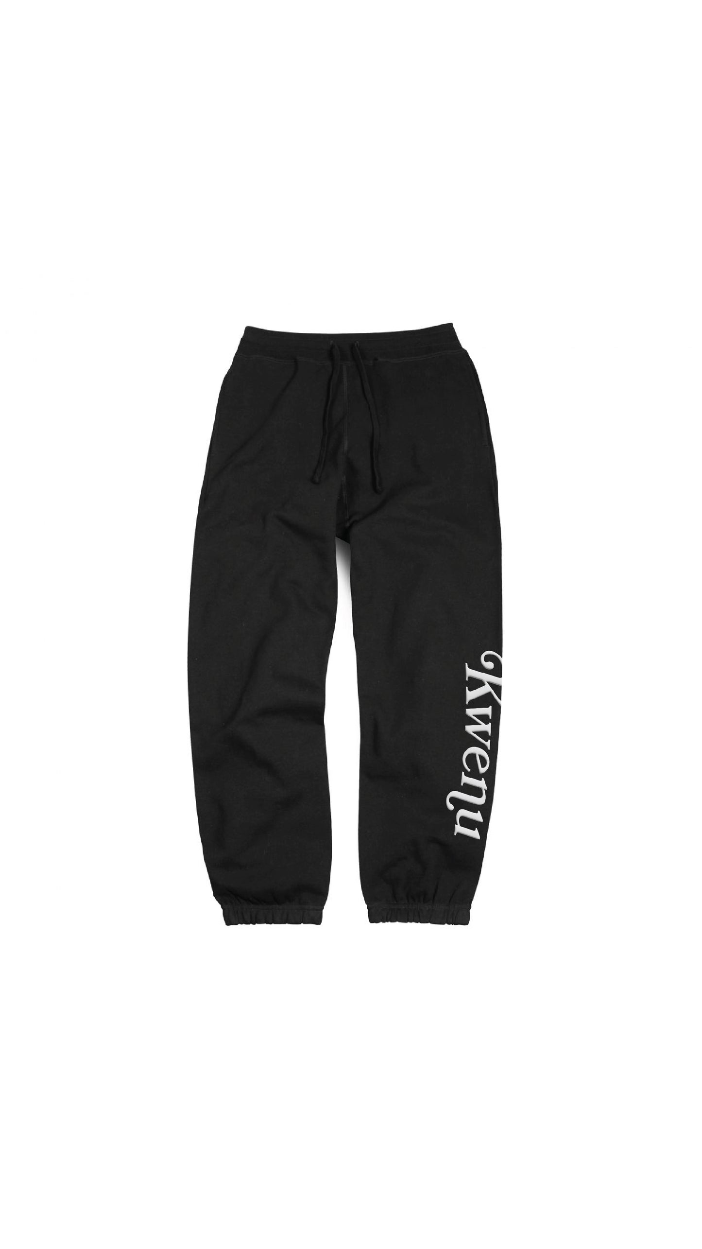 Kwenu Script Tradition Sweatpants (Black/White)